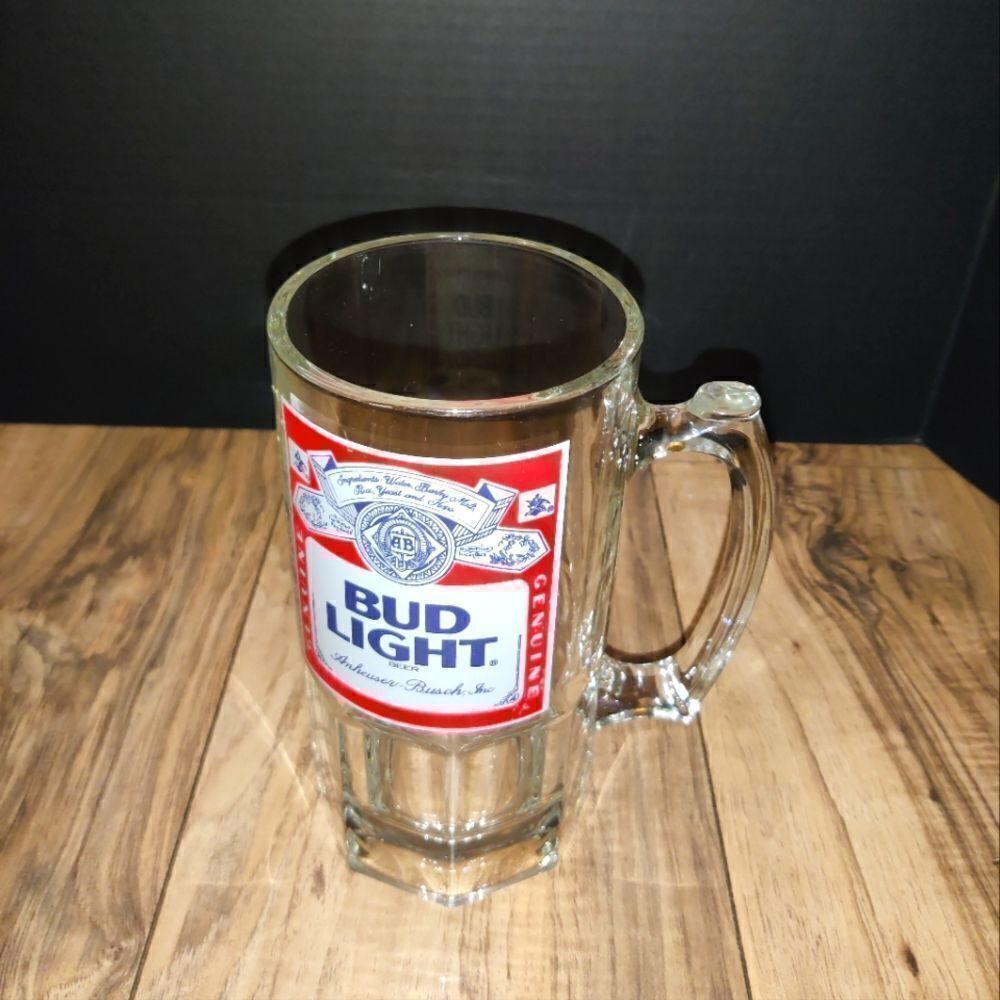 Vintage 1988 Bud Light Anheuser-Busch, Inc. 8" Beer Mug 32oz